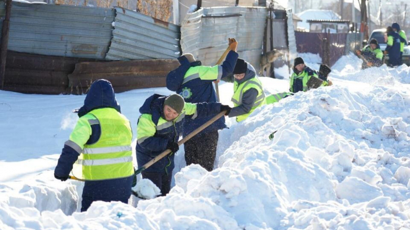В Астане проходят противопаводковые мероприятия