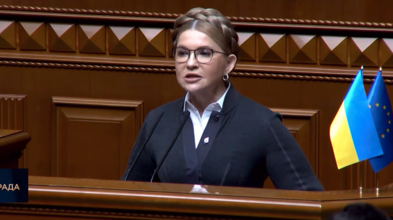 "Батькивщина" не поддержит проект Зеленского о НАБУ, заявила Тимошенко