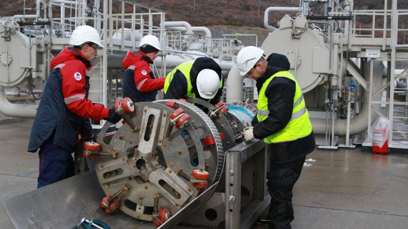 На морском терминале КТК завершены работы по диагностике подводного трубопровода